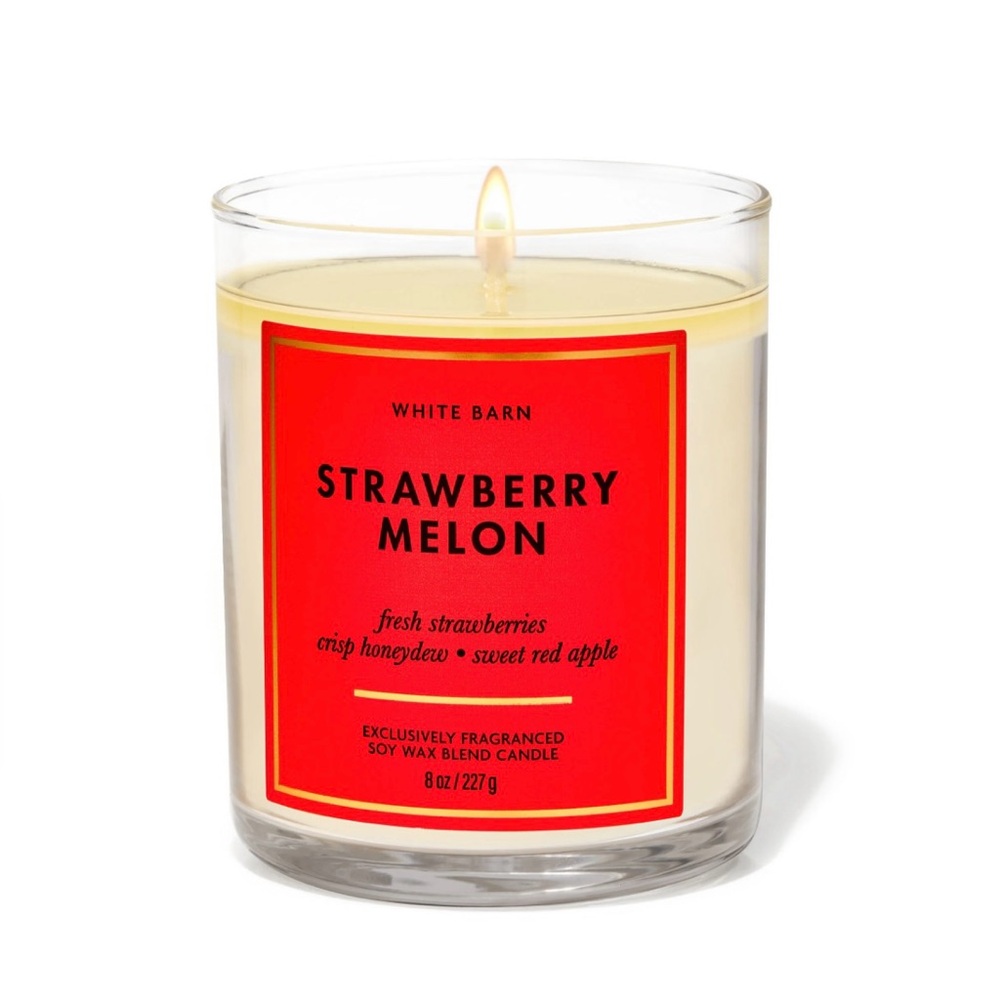 NWT White Barn Cream Strawberry Melon Candle Bath & Body